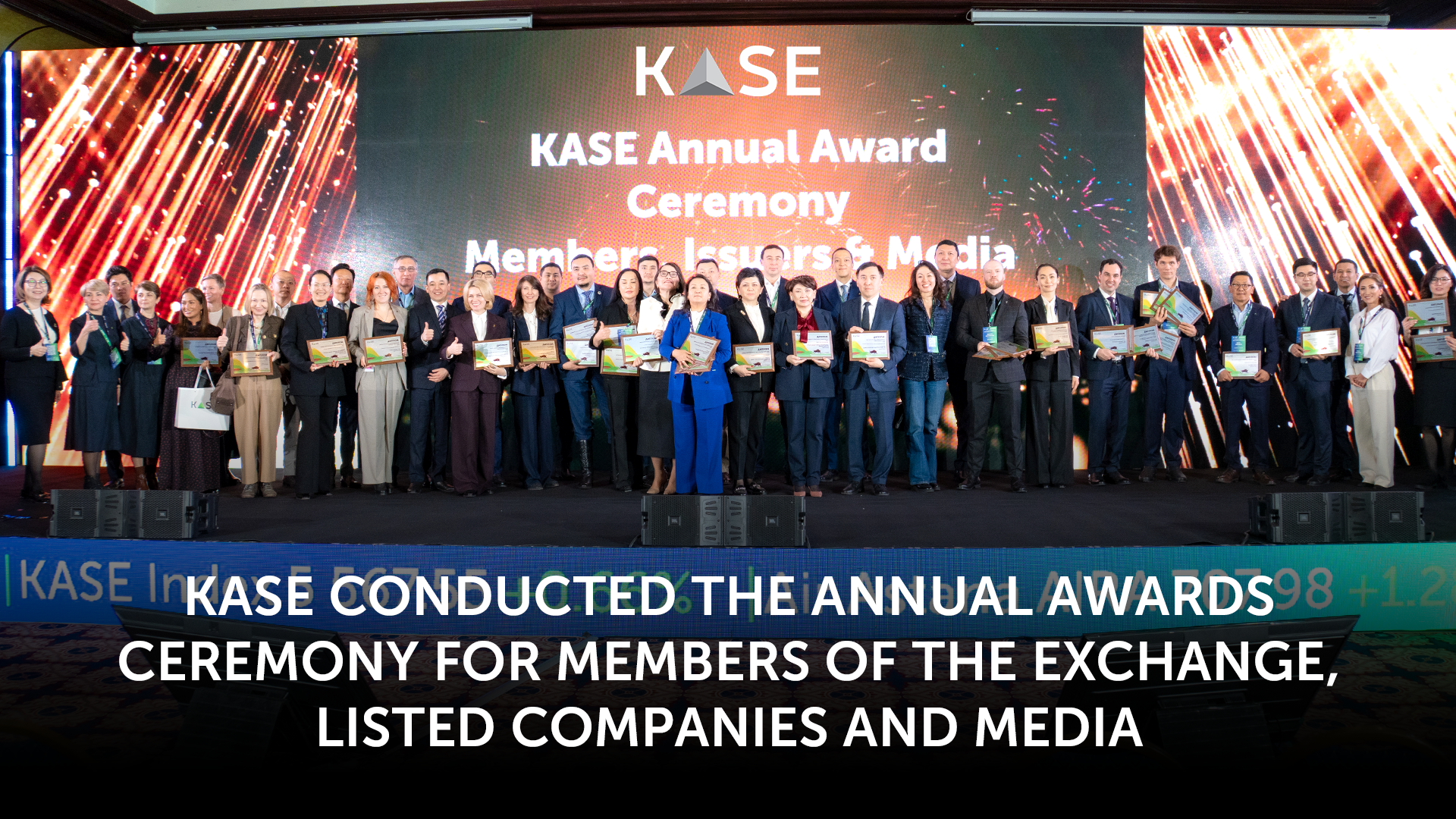 KASE conducted the annual awards ceremony for members of the Exchange, listed companies and media